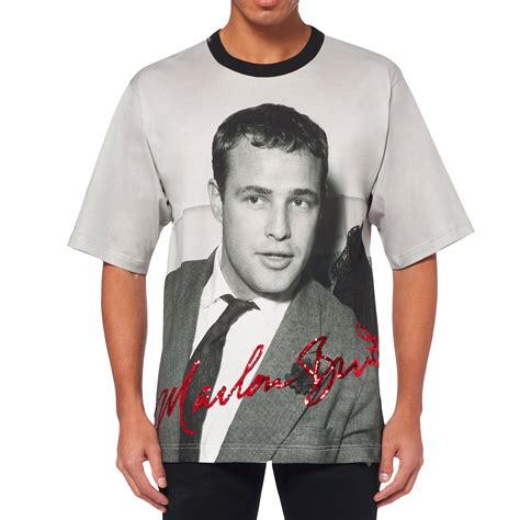 dolce gabbana marlon brando t shirt|Dolce & Gabbana Marlon Brand Print T.